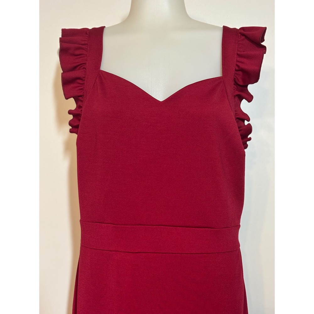Grace Karin Mermaid Dress Women Red Ruffle High-Low Sweetheart Brand NEW XL